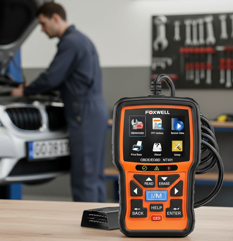 FOXWELL NT301 OBD2 Scanner Live Data Professional Mechanic Code Reader