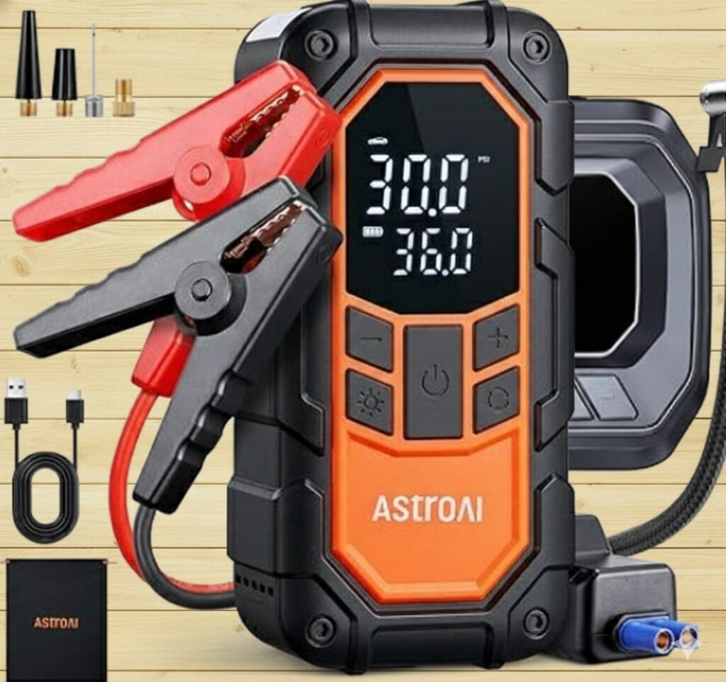 AstroAI S8 Air Nano Jump Starter with Air Compressor
