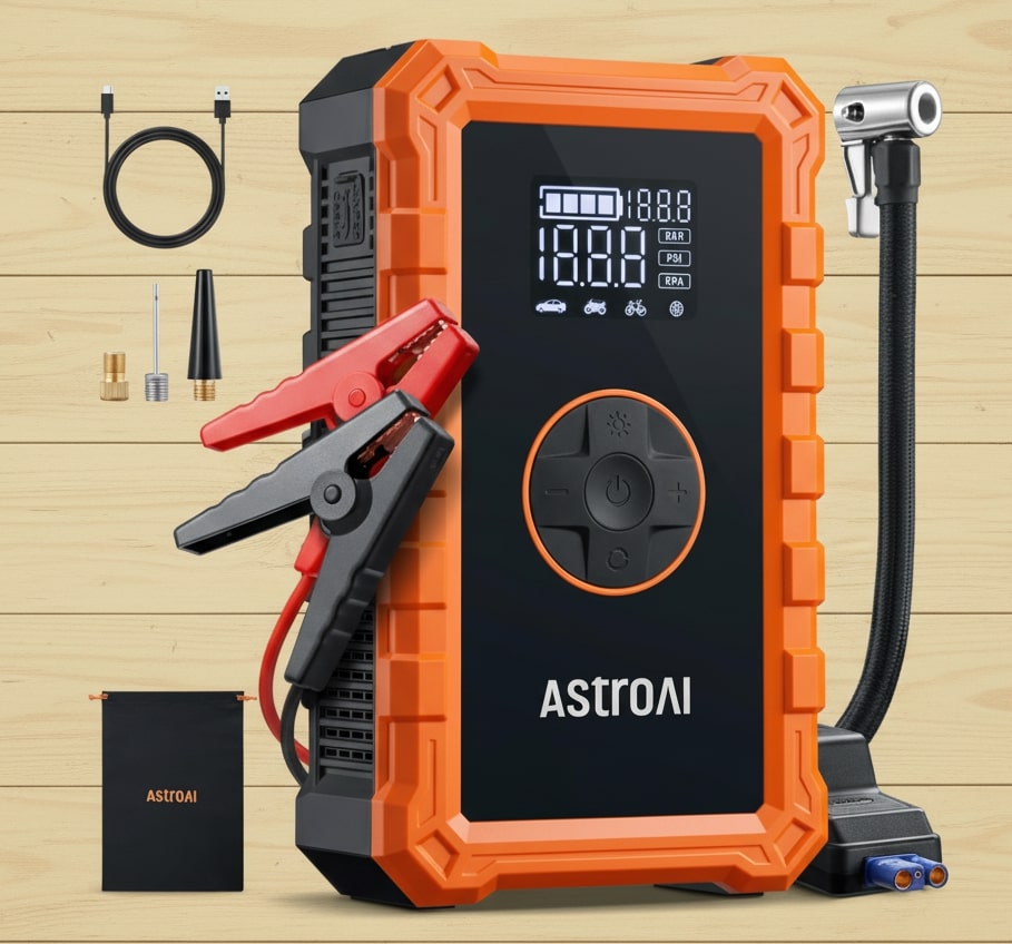 AstroAI S8 Air Jump Starter with Air Compressor