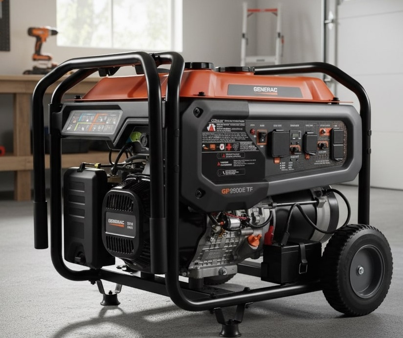 Generac 12,500/9,500-Watt Tri-Fuel Portable Generator with Electric Start