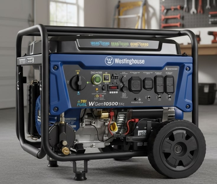 Westinghouse 13,500 Peak Watt Tri-Fuel Home Backup Portable Generator