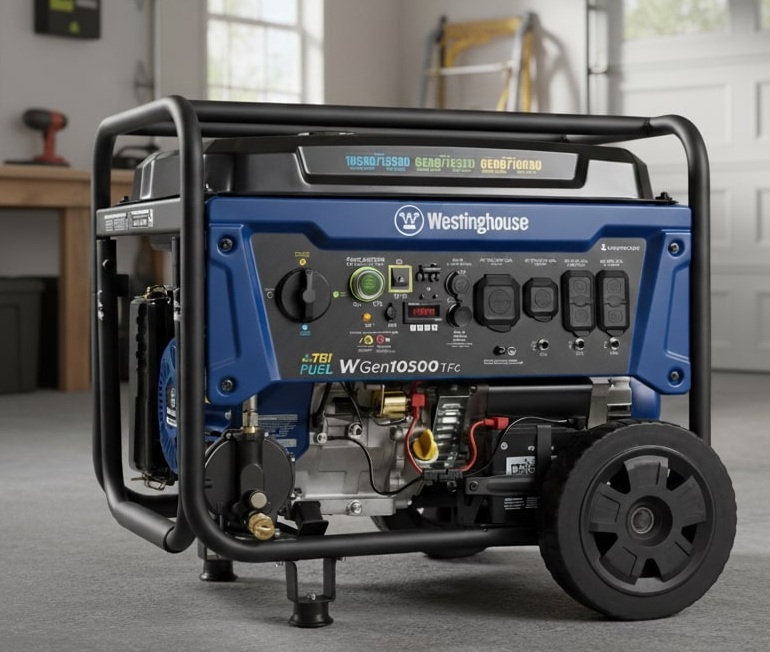 Westinghouse 12,500 Peak Watt Dual Fuel Home Backup Portable Generator (CO Sensor)
