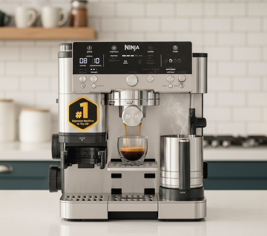 Ninja Luxe Café 3-in-1 Espresso, Drip Coffee & Cold Brew Machine (ES601)