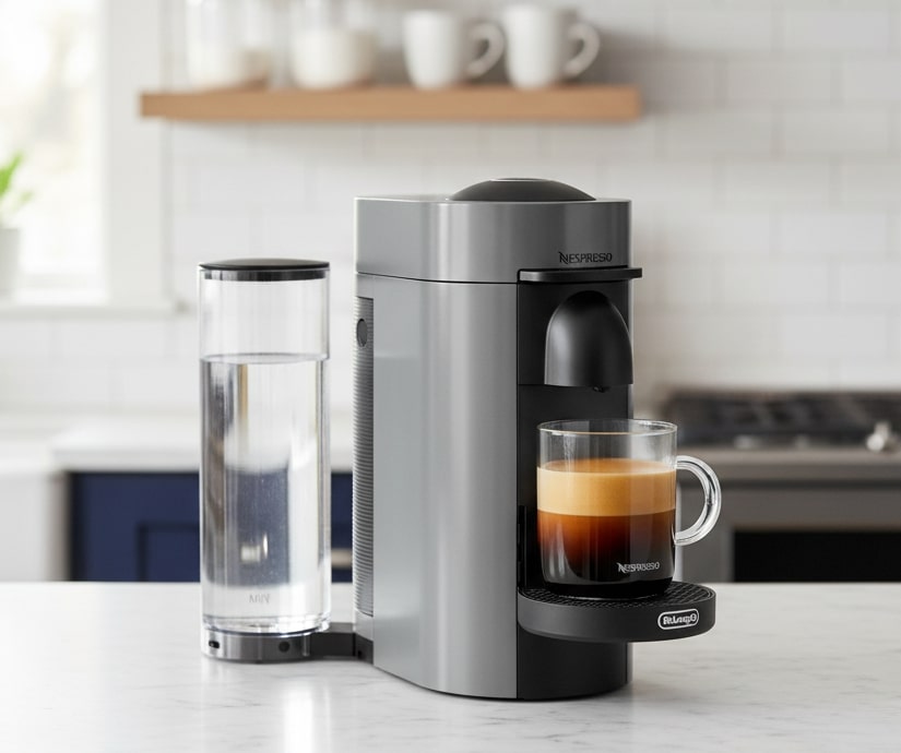 Nespresso Vertuo Plus Coffee and Espresso Maker by De'Longhi, Grey