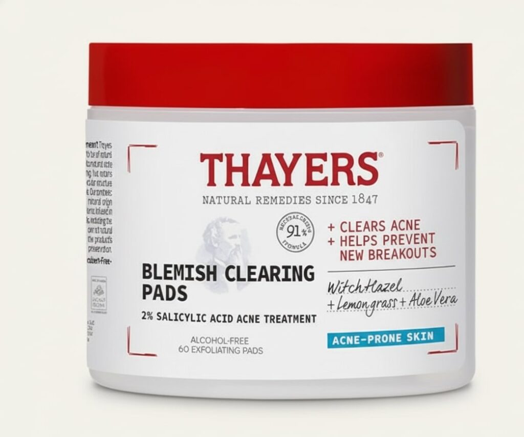 Thayers Blemish Clearing Acne Pads 