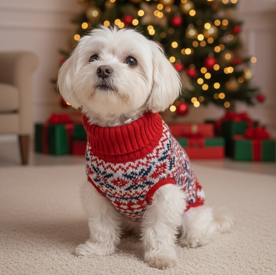 10 Pet Christmas Sweaters 6