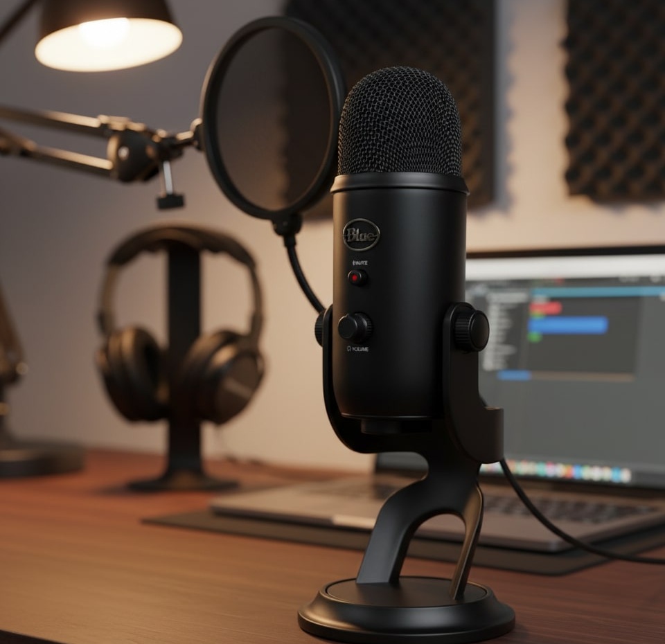 The “Sound Like a Pro” Microphone Blue