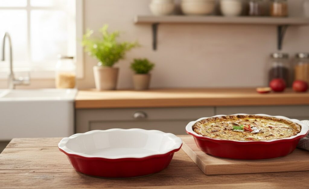 Deep-Dish Ceramic Pie Plate