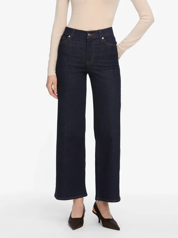 FRAME - LÈ SLIM PALAZZO CROP - RINSE