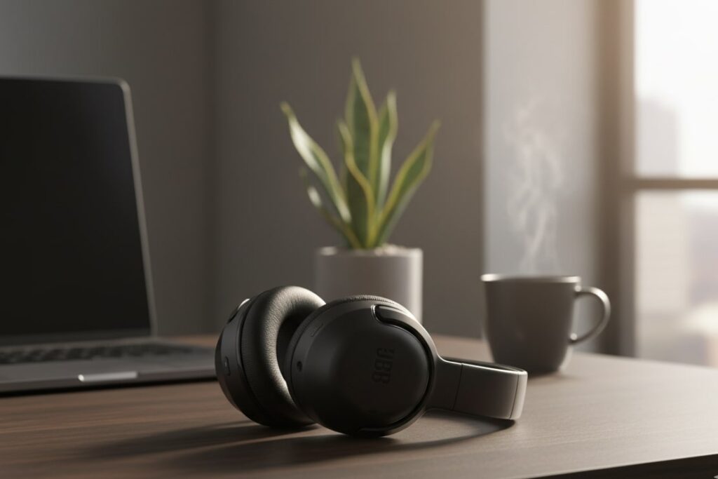 JBL Tour One M2 in the table