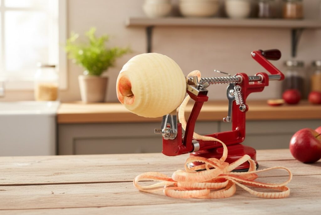 The Cast Iron Apple Peeler, Corer, & Slicer