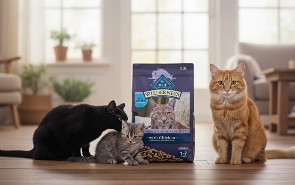 Satisfy your cat's inner wildcat with Blue Buffalo Wilderness, a protein-rich Grain-Free Cat Food.