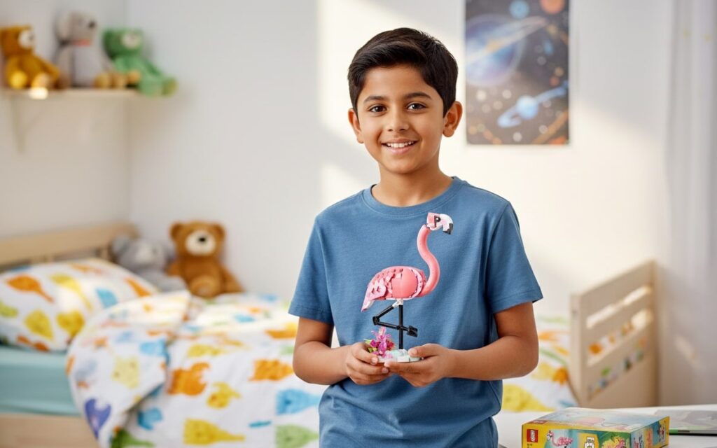 LEGO Creator 3 in 1 Wild Animals - a boy is holding it