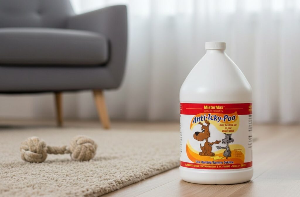 Say Goodbye to Icky-Poo Forever. The legendary solution for completely removing lingering, old, or new pet odors. A non-toxic must-have for every pet owner.