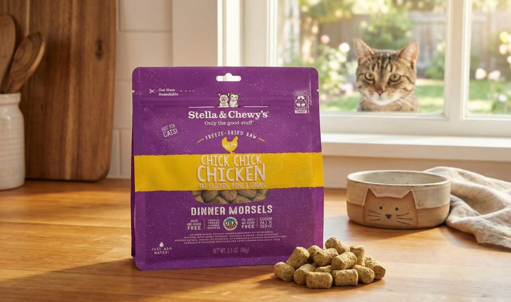 Stella & Chewy’s Freeze-Dried Raw Chick Chick Chicken Dinner Morsels for Cats